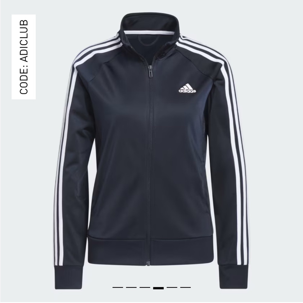 Adidas Primegreen Essential Warm-up Slim 3-Stripes Track Jacket - Size Medium